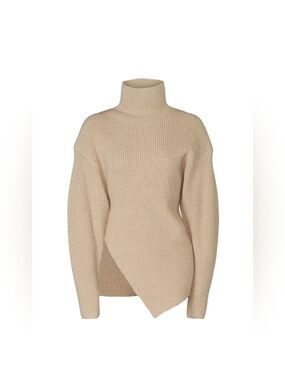 Proenza schouler turtleneck asymmetrical wool sweater size small